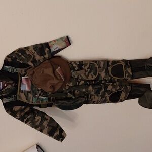 Camouflage Kids Costume with Hat 5/6